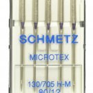 SCHMETZ Microtex Sharp Sewing Machine Needles Size 12, M-80B SCHMETZ Microtex Sharp Sewing Machine Needles Size 12, M-80B