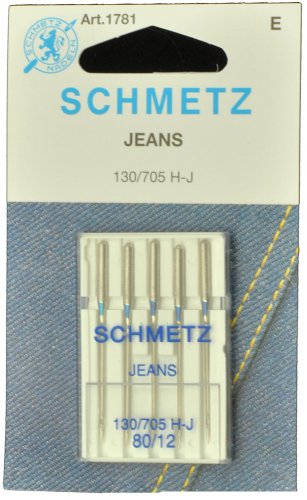 SCHMETZ Jeans Sewing Machine Needles Size 80/12 1781