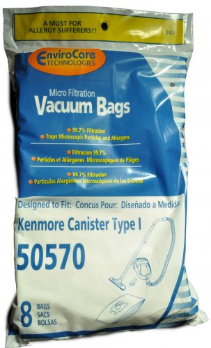 Kenmore 50570 Vacuum Cleaner Bags 8 bags In Pack KER-1457