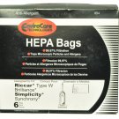 Riccar Brilliant, Simplicity Synchrony Vacuum Bags RSR-1447