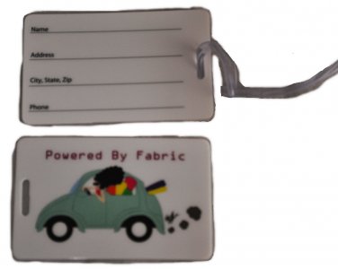 Powered By Fabric Luggage Tag FF705