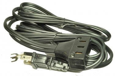 White Sewing Machine Lead Power Cord, 3 Pin Plug 660-5