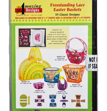 Amazing Designs Freestanding Lace Easter Baskets 35 Classic Designs