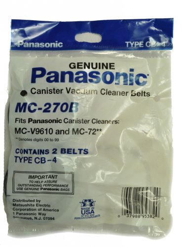 Panasonic Type CB-4 Vacuum Cleaner Belts P-MC270B