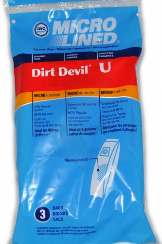 Dirt Devil Type U Vacuum Cleaner Bags 447943