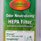 Riccar RF17, 1800, Simplicity Canister Vacuum  Filter RSR-1809