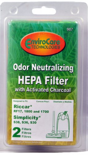 Riccar RF17, 1800, Simplicity Canister Vacuum  Filter RSR-1809