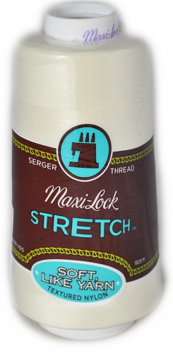 A&E Maxi Lock Stretch Textured Nylon Eggshell Serger Thread MWN-32674
