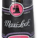 Maxi-Lock All Purpose Serger Thread, 3000 yard cone, Black MLT-002 Maxi-Lock All Purpose Serger Thread, 3000 yard cone, Black MLT-002