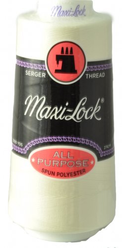 Maxi-Lock All Purpose Serger Thread, 3000 yard cone, Eggshell MLT-022