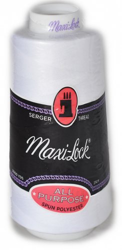 Maxi-Lock All Purpose Serger Thread, 3000 yard cone, White MLT-001
