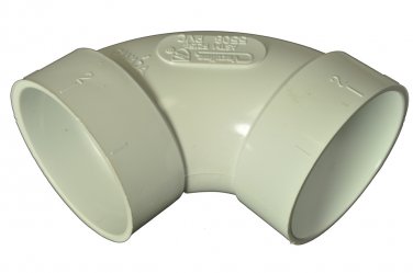 Central Vacuum PVC 2"  Medium 90 Degree Elbow 06-0658-05