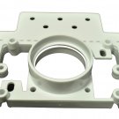 Central Vacuum PVC 2" Pipe 3Way Mounting Plate Finished (New Construction)