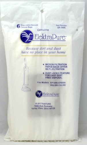 Elektrapure Upright Vacuum Bags EP1000, EP8000, HUL300