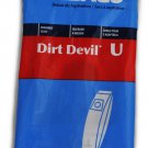 Dirt Devil Upright Vacuum Cleaner Type U Bags 89200