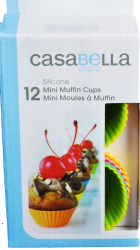 Casabella Muffin Cups Mini 2 Inch Silicone Set Of 12