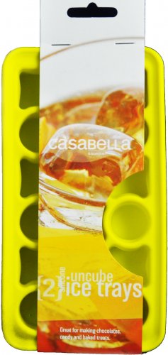 Casabella Uncube Ice Cube Trays Set of 2 Yellow