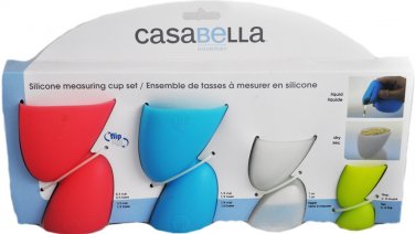 Casabella Silicone Measuring Cup Set 4 Piece