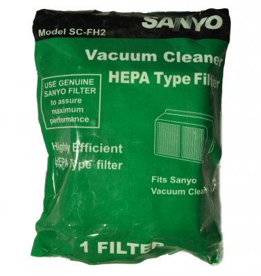 Sanyo Model SCX2100P, SCFH2 Vacuum Cleaner Filter