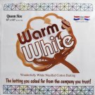 Warm & White Batting Pre-Cut Size, Queen