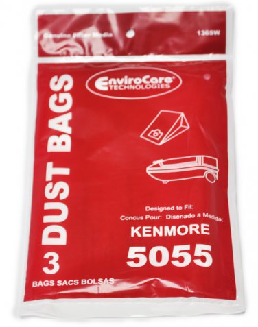 Kenmore 5055 Canister Dust Bags, 3 Pack