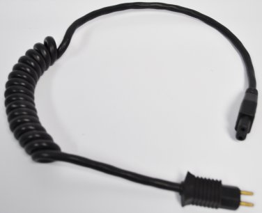 Male to Female Coiled Power Cord for Plastiflex Telescoping Wand