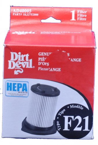 Dirt Devil F21 Bagless Vision Vacuum Cleaner Filter, AD40005
