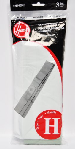 Hoover Type H Celebrity Canister Paper Vacuum Bags 3 Pack 4010009H