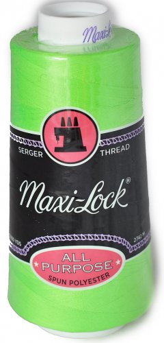 Maxi Lock All Purpose Thread Neon Green 3000 YD Cone MLT-042