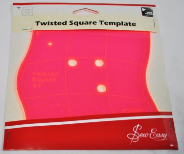 Sew Easy 6.5 Inch Twisted Square Quilt Template ERGG03.PNK