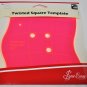 Sew Easy 6.5 Inch Twisted Square Quilt Template ERGG03.PNK
