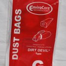 Royal Dirt Devil Type G Genuine Filter Media Handheld Vacuum Bags 122SW Royal Dirt Devil Type G Genuine Filter Media Handheld Vacuum Bags 122SW