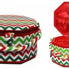Suzy's Hobby Baskets Large Christmas Chevron Sewing Basket SB013