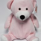 EB Embroider Pink Bear 16 Inch Embroidery Stuffed Animal