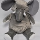 EB Embroider Gray Elford Elephant 16 Inch Embroidery Stuffed Animal