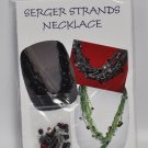 Red and Black Serger Strands Necklace Kit