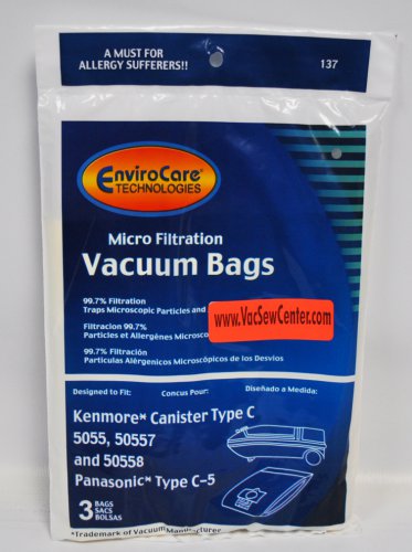 Kenmore Canister 5055, 50557, 50558 Vacuum Cleaner Bags