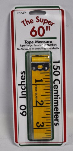 The Super 60 Inch Tape Measure Yellow Fiberglass 12249