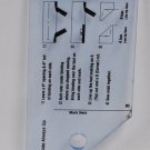 The Mini Binding Tool 3 Inch Acrylic Plastic Template Ruler TQM003 The Mini Binding Tool 3 Inch Acrylic Plastic Template Ruler TQM003