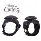 Thread Cutterz Adjustable Thread Floss Yarn Cutting Ring Black Thread Cutterz Adjustable Thread Floss Yarn Cutting Ring Black