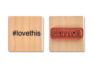 Cosmo Cricket Wood Stamp #love this