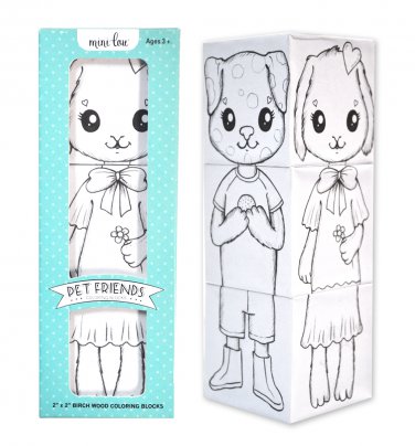 Pet Friends Coloring Block Set