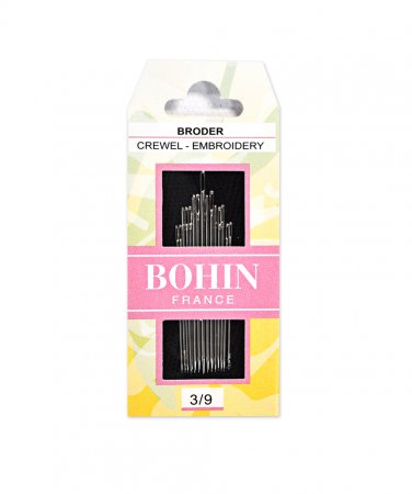 Bohin France Crewel Embroidery Needles Sizes 3/9