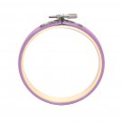 Lecien Wood Embroidery Hoop 4in Round Lavender