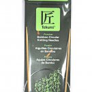 Clover Takumi Bamboo 16 Inch Circular Knitting Needle Size 1