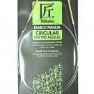 Clover Takumi Bamboo 24 Inch Circular Knitting Needle Size 1