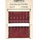 Piecemaker Tapestry Fine Sewing Needles Size 22