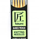 Clover Takumi Bamboo 5 Inch Double Point Knitting Needle Size 7