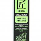 Clover Takumi Bamboo 7 Inch Double Point Knitting Needle Size 1