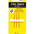 John James Cross Stitch Tapestry Gold Needles Size 22 3ct